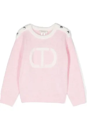 Twin-Set Logo-intarsia jumper