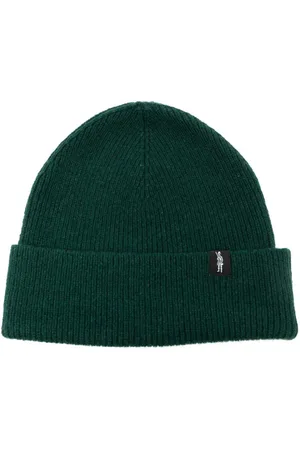 MACKINTOSH Logo-patch ribbed cashmere beanie