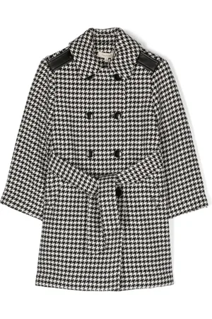 Twin-Set Houndstooth trench coat