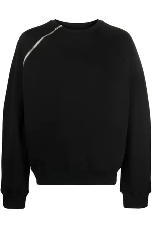 HELIOT EMIL Zip-detail cotton jumper