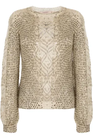 Twin-Set Open-knit crew-neck jumper
