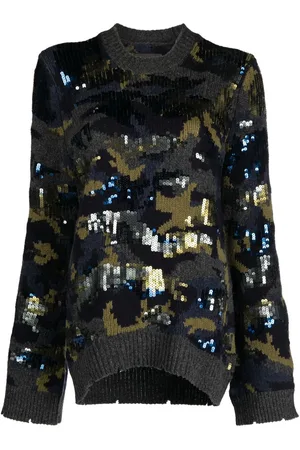 Zadig & Voltaire Sequin-embellished merino-wool jumper