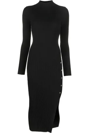 Twin-Set Ribbed-knit midi dress