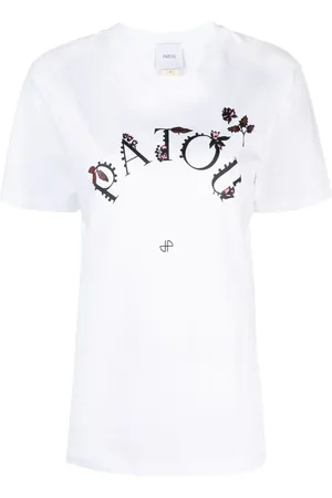 Patou Floral logo-print T-shirt