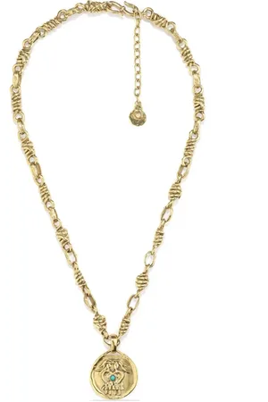 Goossens Talisman Gemini medal necklace
