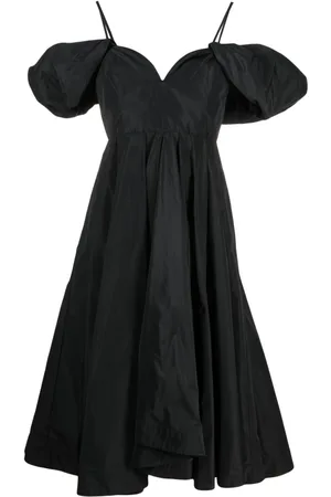 Pinko Taffeta pleated midi dress