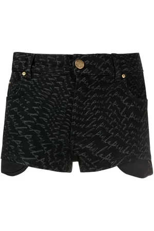 Pinko Logo-print denim shorts