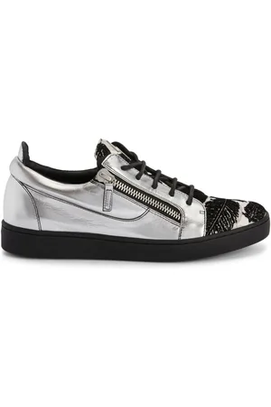 Giuseppe Zanotti Frankie leaf-embroidered leather sneakers