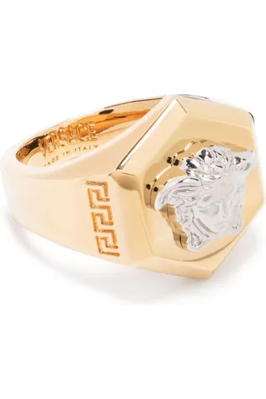 Versace Gold Medusa Ring in Metallic for Men | Lyst
