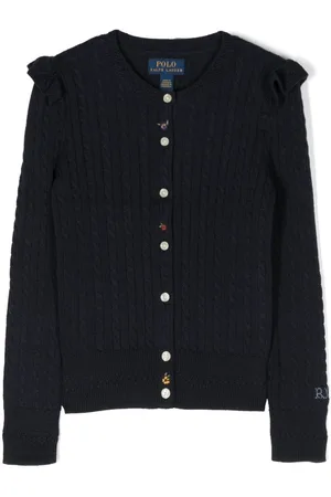 Ralph Lauren Floral-embroidered cotton cardigan