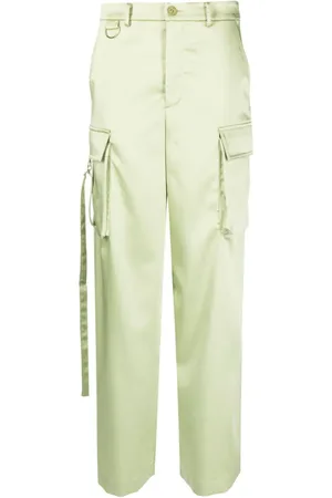 Patrizia Pepe Wide-leg satin cargo trousers