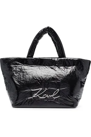 Karl Lagerfeld K/Signature logo-plaque tote bag