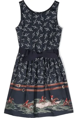 Ralph Lauren Marcela equestrian-print sleeveless dress