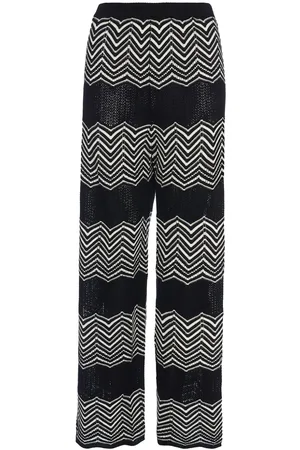 ERES Sugar chevron-pattern wide trousers