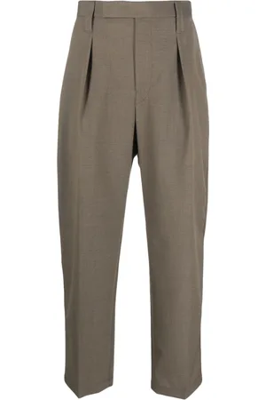LEMAIRE Pleated cotton trousers