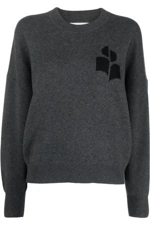 Marant Etoile Atlee intarsia-knit logo jumper
