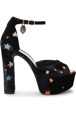 Kurt Geiger Shoreditch 135mm velvet platform sandals