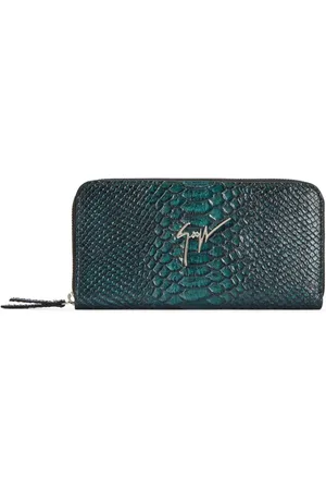 Giuseppe Zanotti Charlotte Snakeskin Wallet - Pink