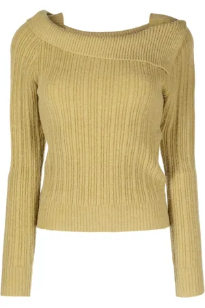 B+AB Square-neck knitted jumper