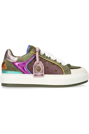 Kurt Geiger Southbank Tag panelled leather sneakers