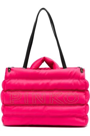 Pinko Logo-embellished quilted tote bag