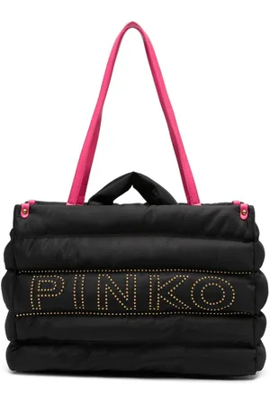 Pinko Logo-embellished quilted tote bag
