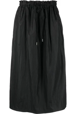Woolrich High-waisted track midi skirt