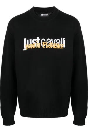 Just Cavalli Tiger intarsia-knit Jumper - Farfetch