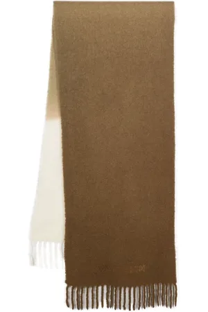 Woolrich Logo-embroidered ombre-effect scarf