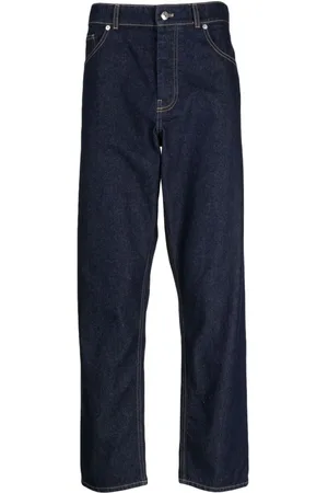 Maison Kitsuné Straight-leg cotton jeans