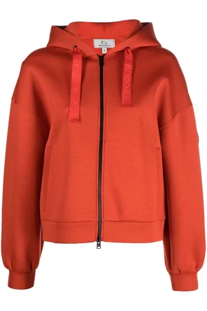 Woolrich Logo-print strap zip-up hoodie