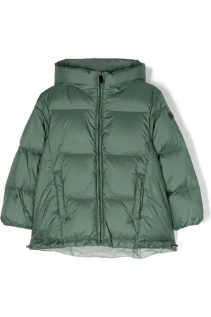 Il gufo Logo-patch padded coat