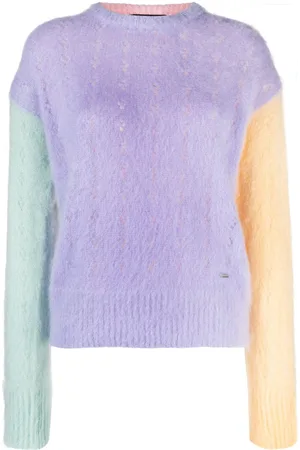 Dsquared2 Colour-block cable-knit jumper