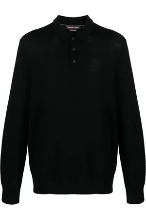 Michael Kors Long-sleeve merino polo shirt