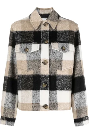 Woolrich Fringed checked shirt jacket