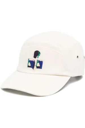 Isabel Marant Flocked-logo canvas cap