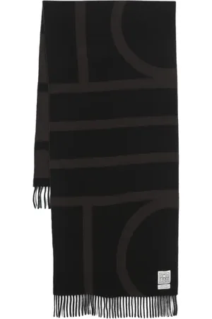 Totême Monogram jacquard wool scarf