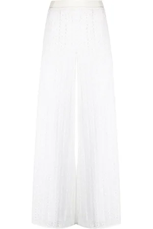 Missoni Zigzag-woven palazzo trousers