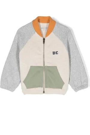 Denim Stripe Bomber Jacket by Bobo Choses Womenswear - Last Ones In Stock - Extra Small / Small