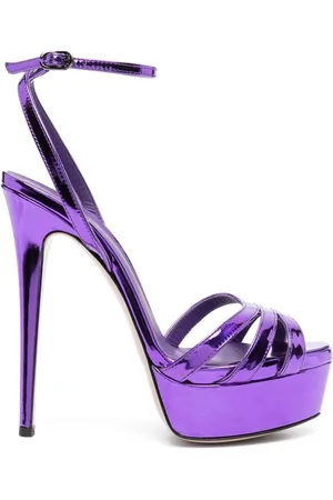 LE SILLA Lola 140mm leather platform sandals