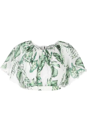 We Are Kindred Amelie gathered crop top