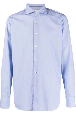 Tintoria Mattei Spread-collar cotton shirt