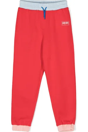 Kenzo Colour-block cotton blend track pants