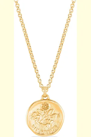 Dower and Hall Lucky Sixpence medallion necklace