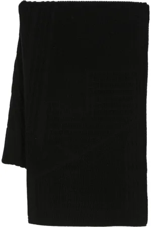 Y-3 Engineered logo-debossed scarf