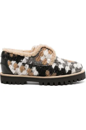 LE SILLA Yacht shearling-lining felted loafers