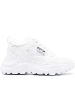 VERSACE Speedtrack fur-lining sneakers