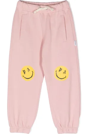 Palm Angels Smiley-print drawstring track trousers