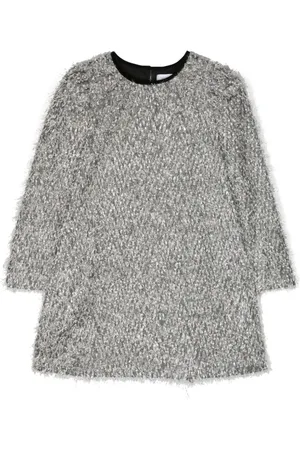 MONNALISA Faux-fur A-line dress