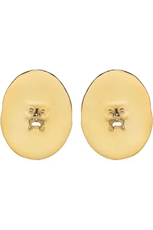 Patou Large face clip-on earrings